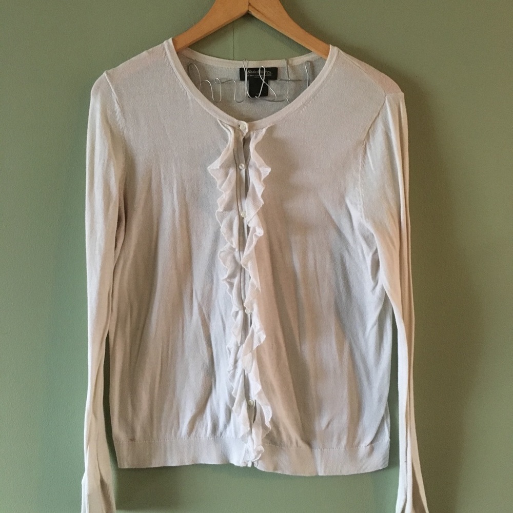 Eddie Bauer Cardigan Cream Color Sz Large